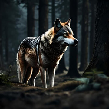 "Rey de la Noche: El Lobo en su Reino Oscuro"