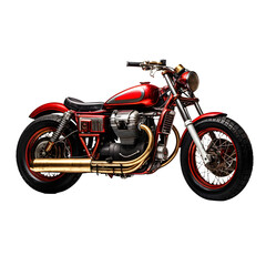 vintage motorcycle model, isolated
