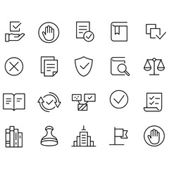 Compliance Icons Set vector design