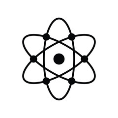 Atom Icon Vector Design Template