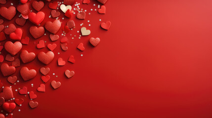 Valentine's Day, Hearts Background, red