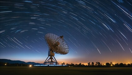 Radio telescope pointing to the sky: Gateway to astronomical discoveries