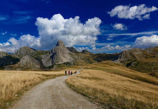 Altopiano Gardetta, Rocca La Meja in the Maira Valley, in Piedmont, near Cuneo