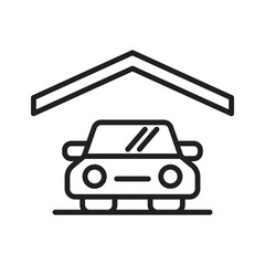 Garage Icon, Lease Car Garage Icon