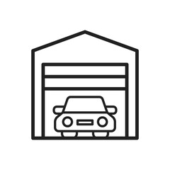 Garage Icon, Lease Car Garage Icon