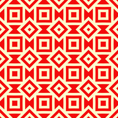 Seamless pattern. Rhombuses, checks ornament. Geometrical backdrop. Abstract background. Ethnic motif. Geometric figures wallpaper. Digital paper. Ethnical textile print. Vector artwork