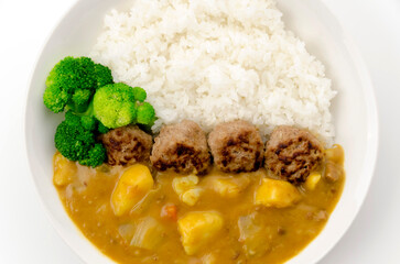 ミニハンバーグカレー