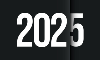 2025 Happy New Year Background Design.