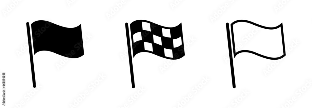 Aufkleber vector image of flag icon. 10 eps.