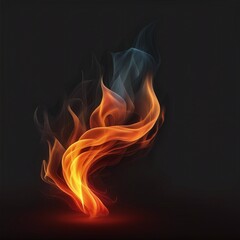 fire flame gradation flowing illustration background