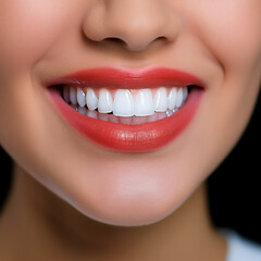 Fototapeta premium Close up of a woman with a smile.
