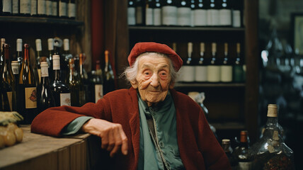 Granny is the owner of a wine shop, her life's work, her favorite job. 