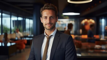 Fototapeta premium Portrait of a mid adult businessman 