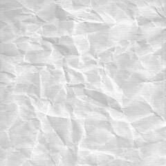 White Crumpled Paper Texture background