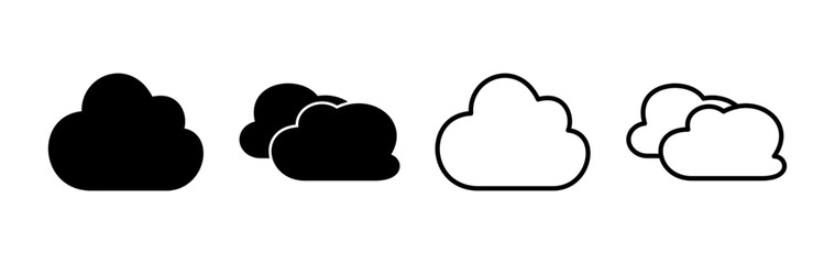 Cloud icon vector. cloud data. cloud services