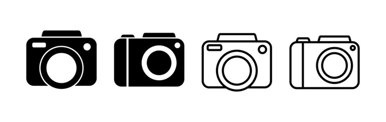 Camera Icon in trendy flat style isolated. Camera symbol web site design