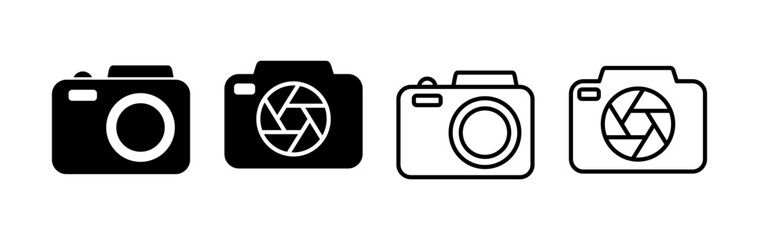 Camera Icon in trendy flat style isolated. Camera symbol web site design