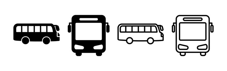 Bus icon vector. bus vector icon
