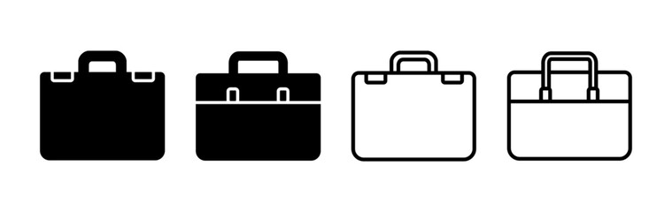 Briefcase icon vector. Portfolio vector icon. suitcase icon