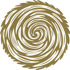 Ornamental circle frame vector illustration. Decorative Round design element