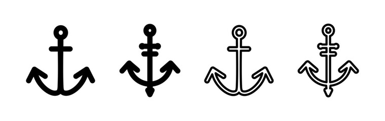 Anchor icon vector. Anchor sign. marine symbol