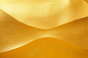 Golden Metallic Leather Texture - Lightbox Style with Hard Edge Painting on Shaped Canvas