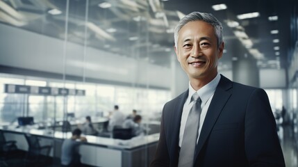 Portrait of a senior Asian businessman 