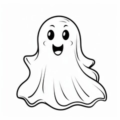 Spooky Fun Coloring Adventure for Little Artists, Generative AI