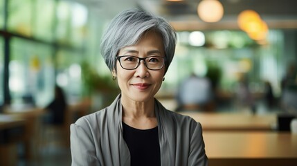 Portrait of a senior Asian businesswoman
