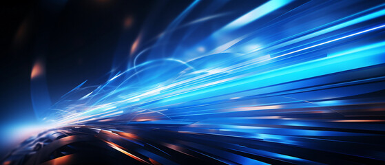 blue abstract light technology background