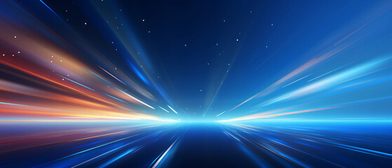 blue abstract light technology background