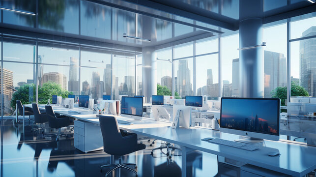 empty offfice concept architecture