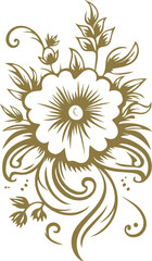 Flower ornaments vector illustration. Design elements