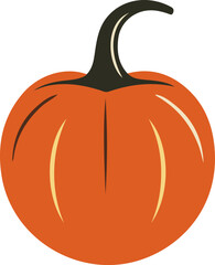 Pumpkin vector illustration. Autumn Pumpkin design element