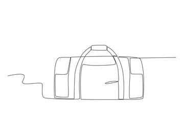 A big bag for trips out of town. Baggage one-line drawing