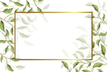 beautiful floral frame background with leaves vector design illustration