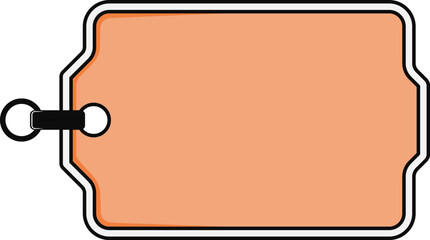 Paper labels vector illustration. Empty tag