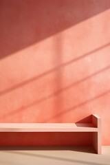 Fototapeta na wymiar Minimal abstract soft light pink background for product generative ai