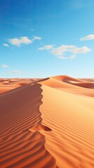 Fototapeta na wymiar Amazing Desert during Midday. Sahara in a Windy Summer Day.