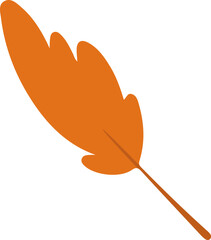 Leaf vector illustration. Autumn leaf design element