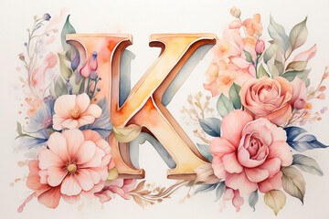 flower alphabet letter