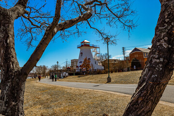 lighthouse on the walking trail