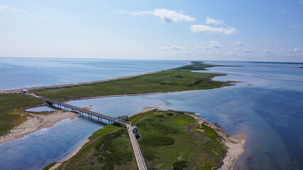aerial view of the sea