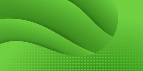 abstract green curve modern background
