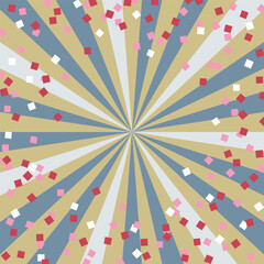 集中線と紙吹雪の壁紙素材