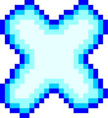 Pixelated Alphabet Letter X