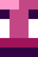 Obraz premium 8bit Alphabet Letter I