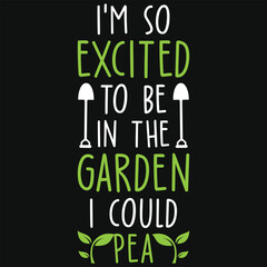 Best awesome gardening typography tshirt design