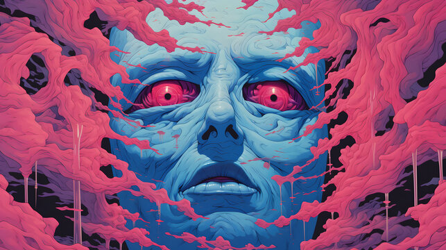 surreal digital painting, beautiful and disturbing, horror concept