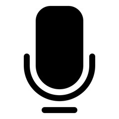 Microphone icon for audio, voice and sound